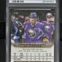 2015 Upper Deck Series 1 Canvas Hockey #C10 Zemgus Girgensons - PSA 10 - RC000001917