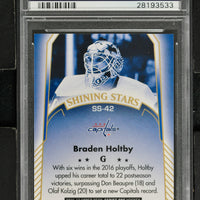 2016 Upper Deck Series 1 Shining Stars - Goalies Royal Blue Hockey #SS-42 Brayden Holtby - PSA 10 - RC000001969