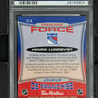 2016 Upper Deck Tim Hortons Franchise Force Hockey #FF-6 Henrik Lundqvist - PSA 10 - RC000001996