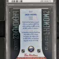 2016 Upper Deck Tim Hortons Clear Cut Phenoms Hockey #CC-2 Jack Eichel - PSA 10 - RC000002004