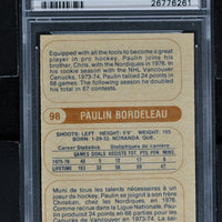 1976 O-Pee-Chee - WHA  Hockey #98 Paulin Bordeleau - PSA 8 - RC000002101