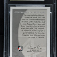 2006 In the Game Ultimate Memorabilia 7th Edition Future Star Auto/Patch - Hockey - Bryan Little - RC