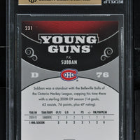 2010 Upper Deck Hockey #231 P.K. Subban - RC - BGS 9.5