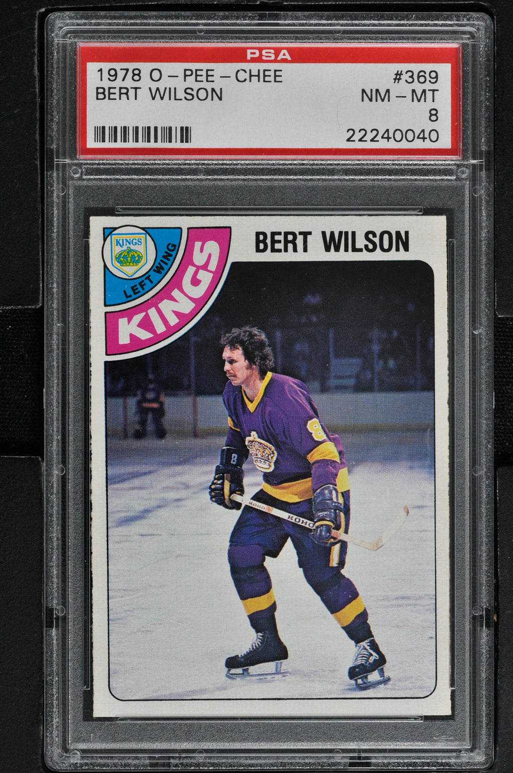 1978 O-Pee-Chee Hockey #369 Bert Wilson - PSA 8 - RC000001350