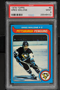 1979 Topps  Hockey #9 Greg Malone - PSA 9 - RC000001393