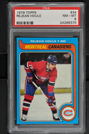 1979 Topps  Hockey #34 Rejean Houle - PSA 8 - RC000001403