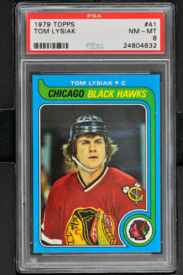 1979 Topps  Hockey #41 Tom Lysiak - PSA 8 - RC000001410