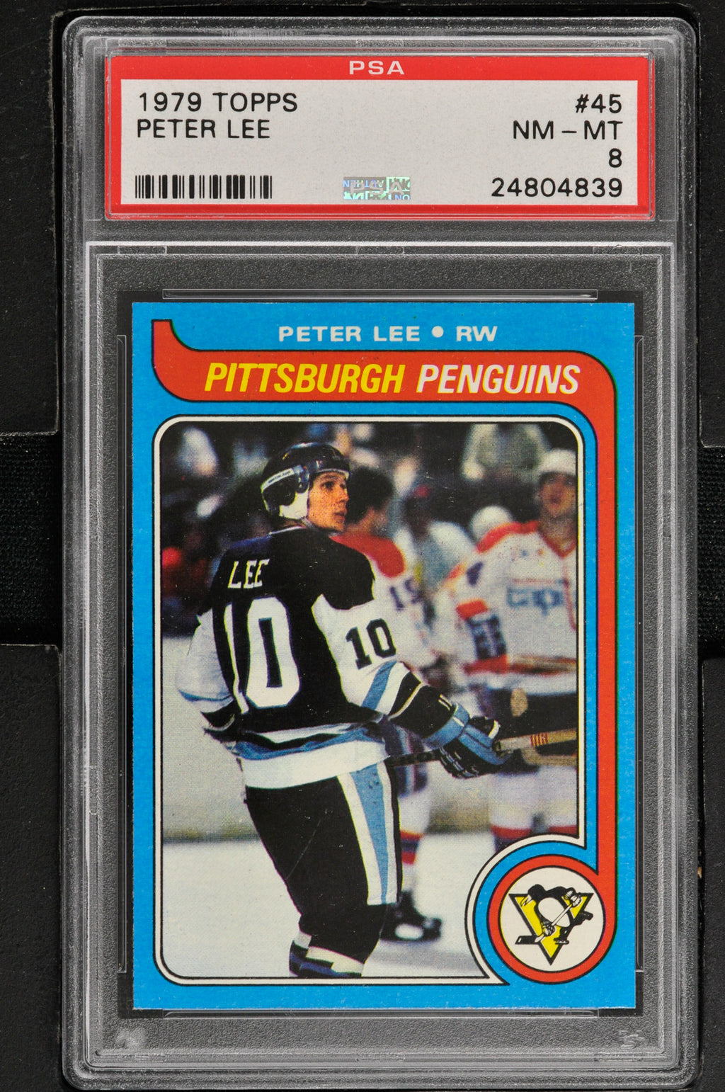 1979 Topps  Hockey #45 Peter Lee - PSA 8 - RC000001415