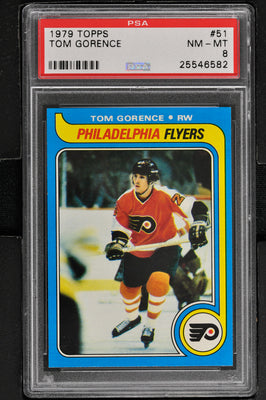 1979 Topps  Hockey #51 Tom Gorence - RC - PSA 8 - RC000001423