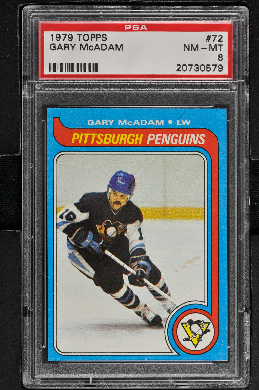 1979 Topps  Hockey #72 Gary McAdam - PSA 8 - RC000001433