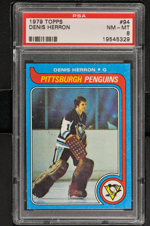 1979 Topps  Hockey #94 Denis Herron - PSA 8 - RC000001439