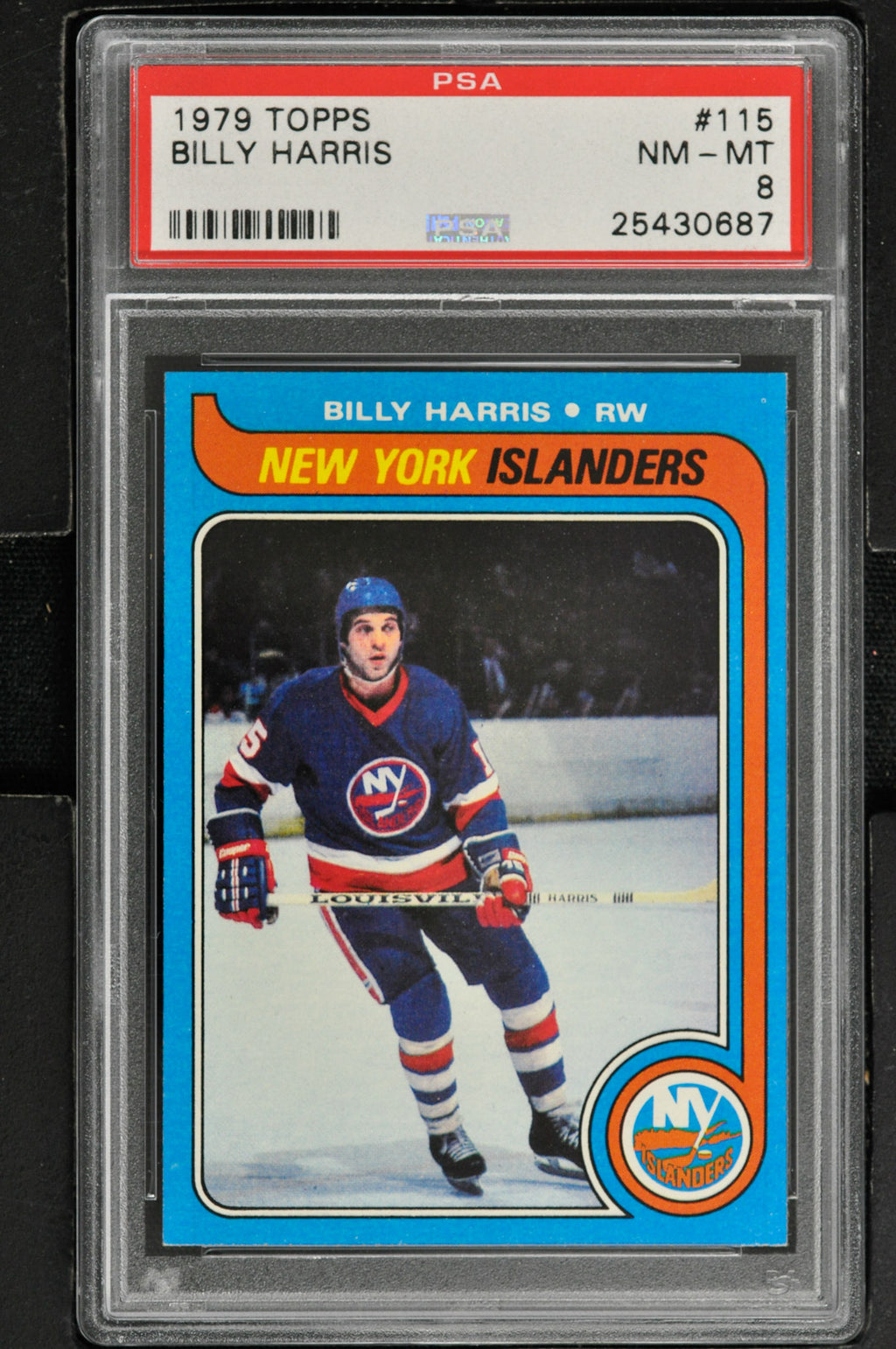 1979 Topps  Hockey #115 Billy Harris - PSA 8 - RC000001449