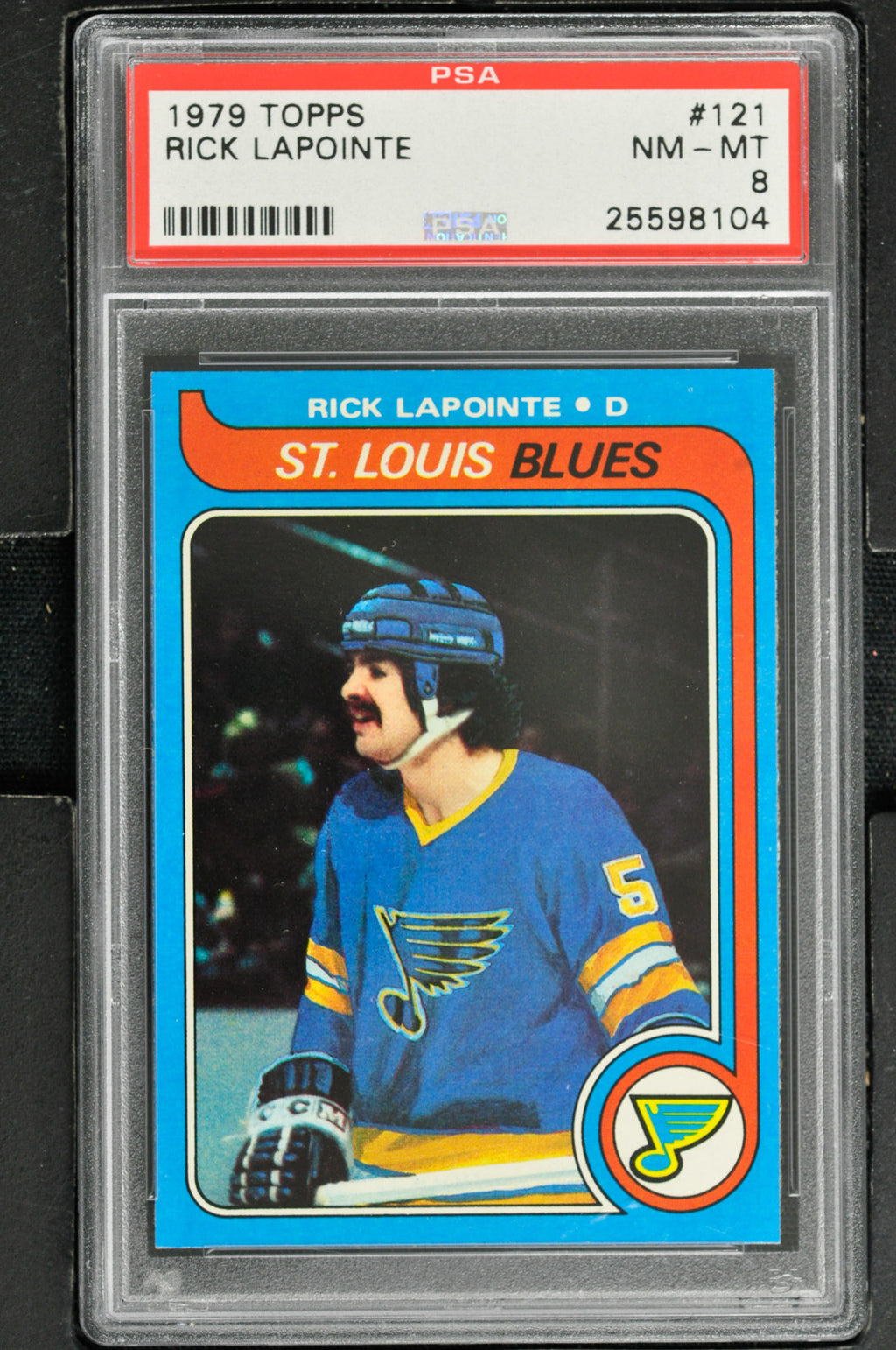 1979 Topps  Hockey #121 Rick Lapointe - PSA 8 - RC000001452