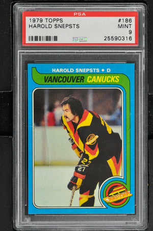 1979 Topps  Hockey #186 Harold Snepsts - PSA 9 - RC000001468