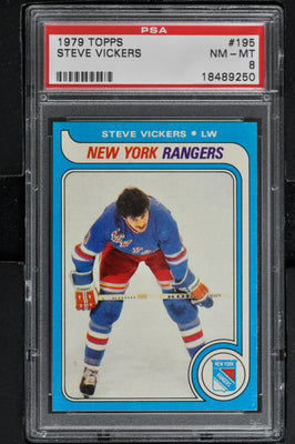 1979 Topps  Hockey #195 Steve Vickers - PSA 8 - RC000001471