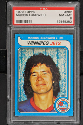 1979 Topps  Hockey #202 Morris Lukowich - RC - PSA 8 - RC000001473