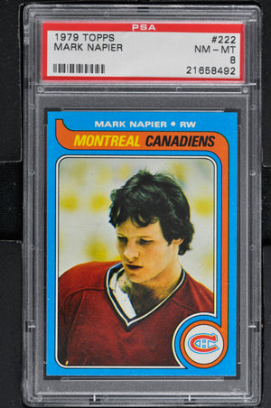 1979 Topps  Hockey #222 Mark Napier - PSA 8 - RC000001483