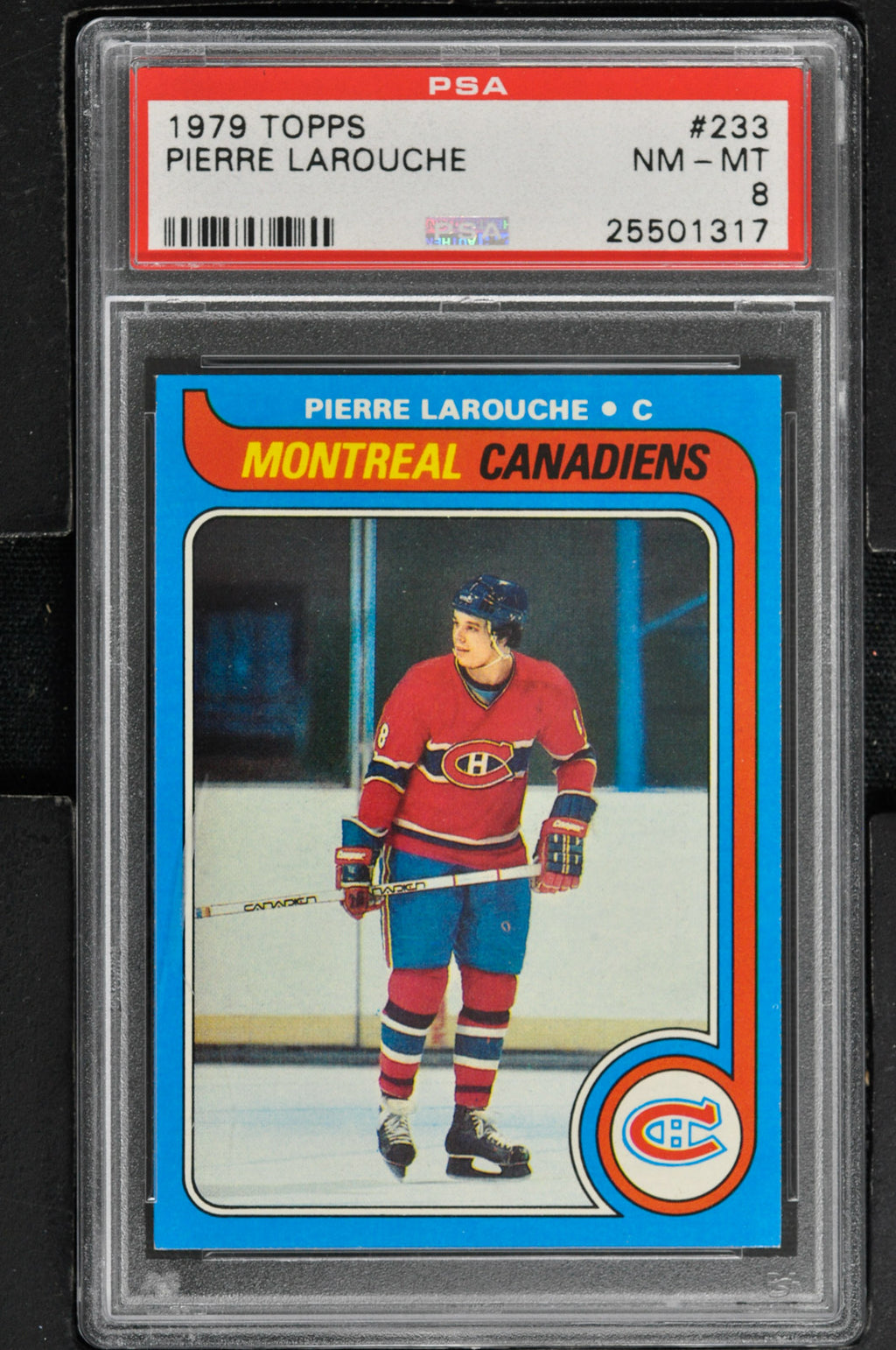 1979 Topps  Hockey #233 Pierre Larouche - PSA 8 - RC000001494
