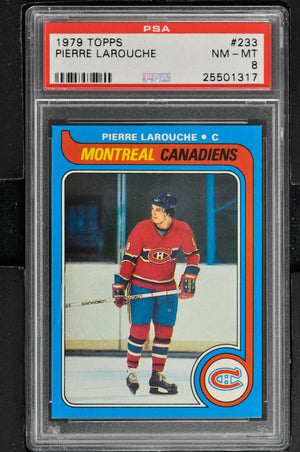 1979 Topps  Hockey #233 Pierre Larouche - PSA 8 - RC000001494