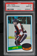 1980 Topps  Hockey #142 Willy Lindstrom - PSA 10 - POP 3 - RC000001584