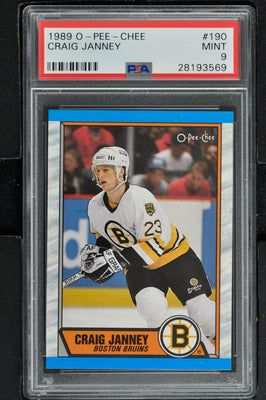 1989 O-Pee-Chee  Hockey #190 Craig Janney RC - PSA 9 - RC000001861