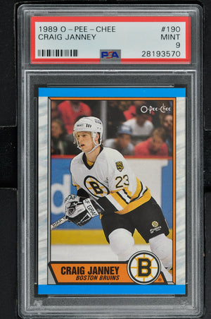 1989 O-Pee-Chee  Hockey #190 Craig Janney RC - PSA 9 - RC000001862