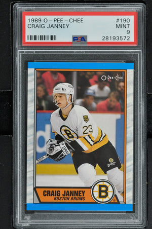 1989 O-Pee-Chee  Hockey #190 Craig Janney RC - PSA 9 - RC000001863