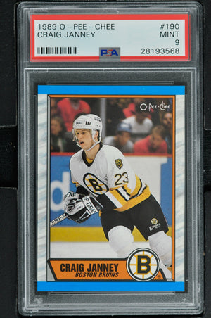 1989 O-Pee-Chee  Hockey #190 Craig Janney RC - PSA 9 - RC000001867