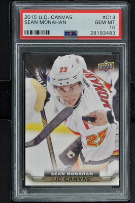 2015 Upper Deck Series 1 Canvas Hockey #C13 Sean Monahan - PSA 10 - RC000001918