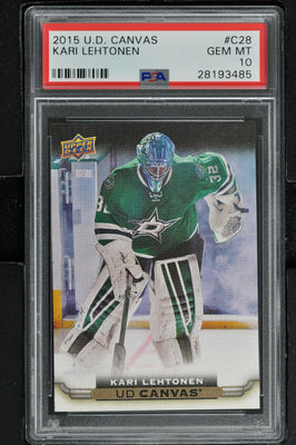 2015 Upper Deck Series 1 Canvas Hockey #C28 Kari Lehtonen - PSA 10 - RC000001920