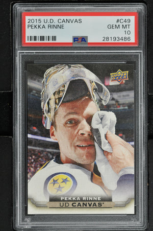 2015 Upper Deck Series 1 Canvas Hockey #C49 Pekka Rinne - PSA 10 - RC000001921
