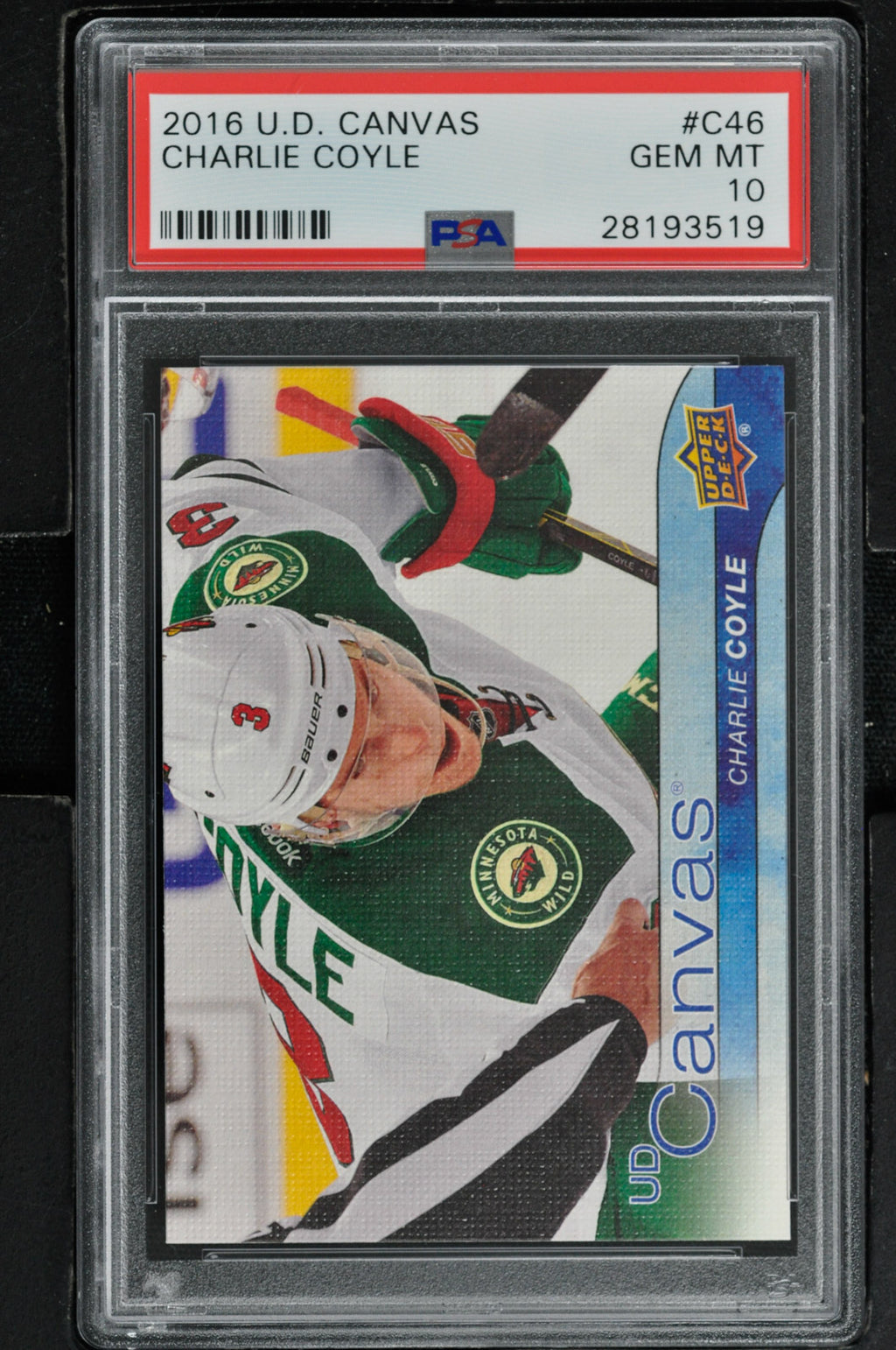 2016 Upper Deck Series 1 Canvas Hockey #C46 Charlie Coyle - PSA 10 - RC000001954