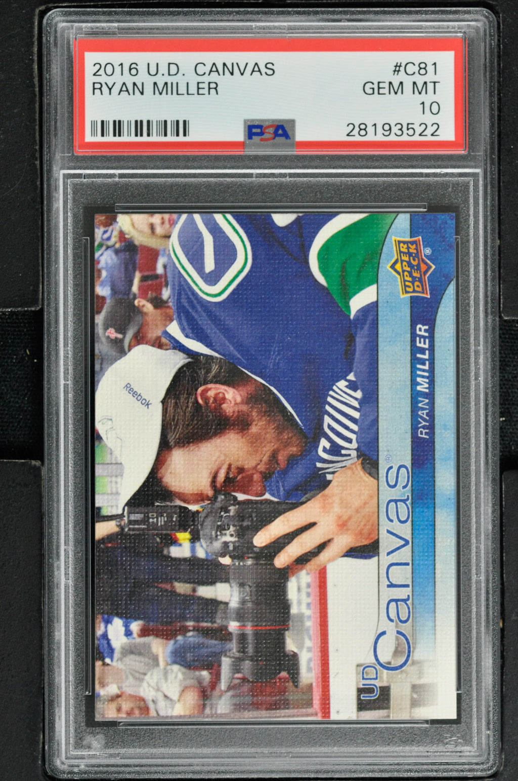 2016 Upper Deck Series 1 Canvas Hockey #C81 Ryan Miller - PSA 10 - RC000001957