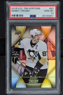 2016 Upper Deck Tim Hortons Hockey #87 Sydney Crosby - PSA 10 - RC000001981