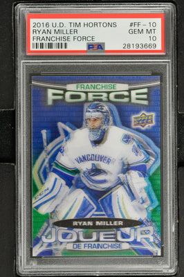 2016 Upper Deck Tim Hortons Franchise Force Hockey #FF-10 Ryan Miller - PSA 10 - RC000002000