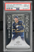 2016 Upper Deck Tim Hortons Clear Cut Phenoms Hockey #CC-2 Jack Eichel - PSA 10 - RC000002006