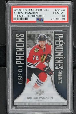 2016 Upper Deck Tim Hortons Clear Cut Phenoms Hockey #CC-4 Artemi Panarin - PSA 10 - RC000002010