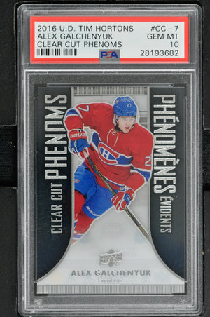 2016 Upper Deck Tim Hortons Clear Cut Phenoms Hockey #CC-7 Alex Galchenyuk - PSA 10 - RC000002013