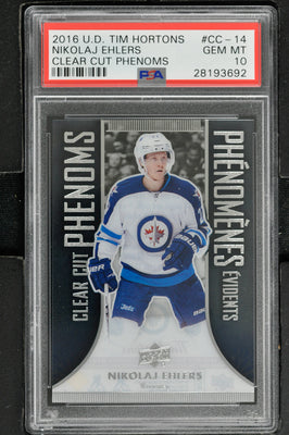 2016 Upper Deck Tim Hortons Clear Cut Phenoms Hockey #CC-14 Nikolaj Ehlers - PSA 10 - RC000002021