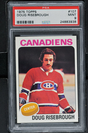 1975 Topps  Hockey #107 Doug Risebrough - RC - PSA 9 - RC000002093