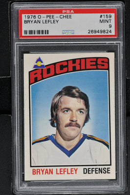 1976 O-Pee-Chee  Hockey #159 Bryan Lefley - PSA 9 - RC000002096