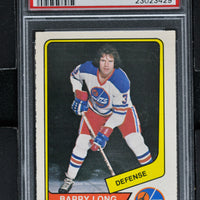 1976 O-Pee-Chee - WHA  Hockey #7 Barry Long - PSA 8 - RC000002098