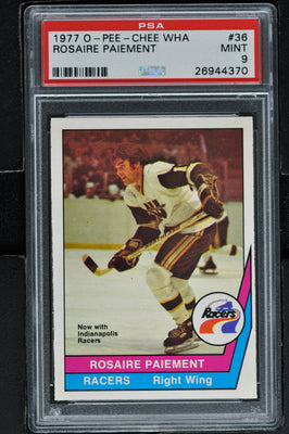 1977 O-Pee-Chee - WHA  Hockey #36 Rosaire Paiement - PSA 9 - RC000002113