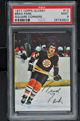 1977 Topps Glossy Inserts  Hockey #13(a) Brad Park - Square Corners - PSA 9 - RC000002117