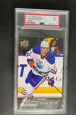 2015 Upper Deck Hockey Series 1 #201 Connor McDavid - Jumbo - RC - PSA 9