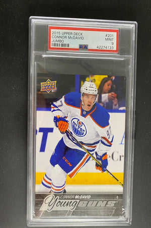 2015 Upper Deck Hockey Series 1 #201 Connor McDavid - Jumbo - RC - PSA 9