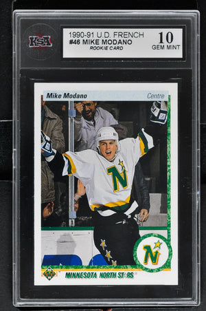 1990 Upper Deck French Hockey #46 Mike Modano - RC - KSA 10