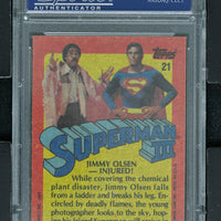1983 - Topps Superman 3 #21 Jim Olsen Injured - PSA 9