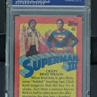1983 - Topps Superman 3 #40 Creepy Brad Wilson - PSA 9