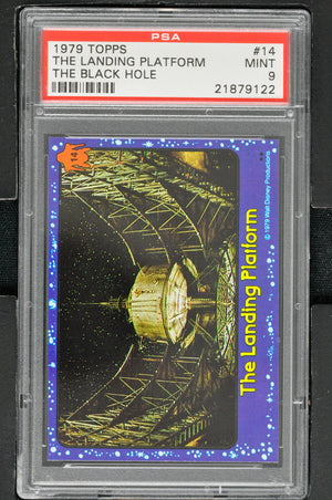 1979 - Topps The Black Hole #14 The Landing Platform - PSA 9